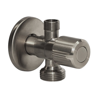 KOMBINIRANI KUTNI VENTIL INOX  304 GUN METAL 1/2"x3/8"x3/4"